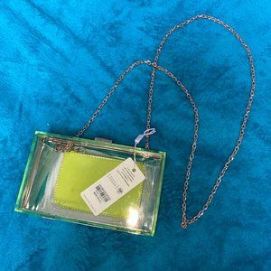BNWT Urban Expression Lime Green Acrylic purse with coin pouch
